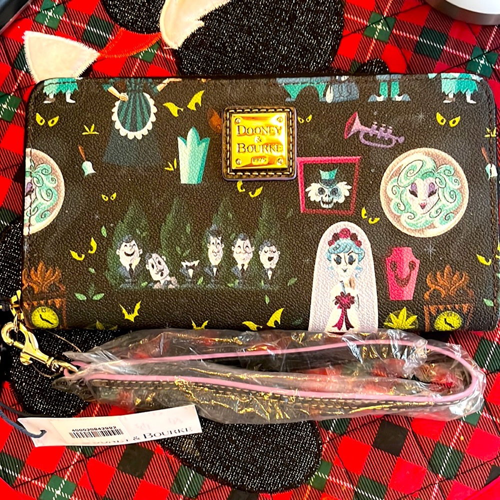 Dooney & Bourke Haunted Mansion Wallet Wristlet NWT